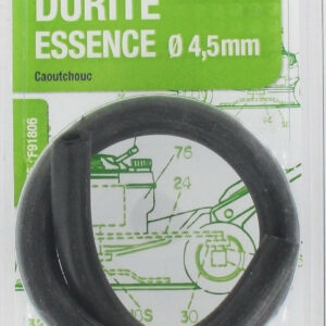 Durite en caoutchouc carburant, L: 30cm, Ø: ext: 10mm, Ø int: 4,5mm.