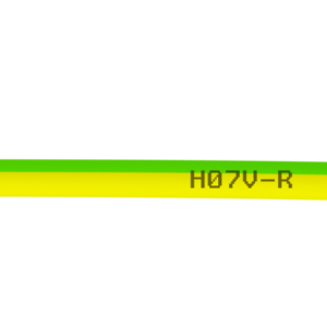 Fil électrique 1.5 mm² h07vu, en couronne de 10M vert / jaune