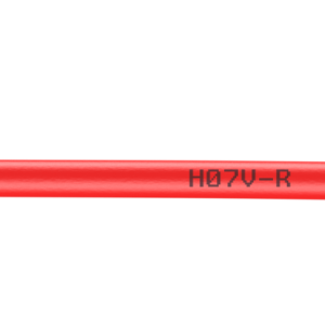 Fil électrique 2.5 mm² h07vu, en couronne de 5M rouge