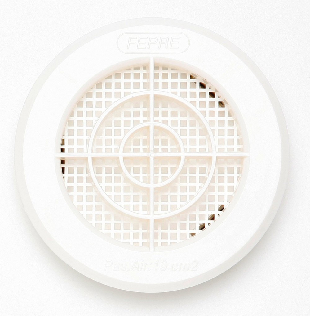 Grille d'aération abs naturel Diam.10 cm