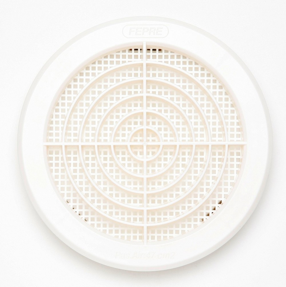 Grille d'aération abs naturel Diam.14.7 cm