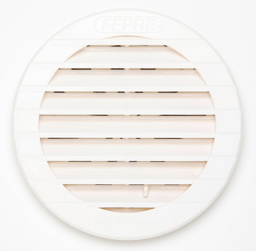 Grille d'aération abs naturel Diam.15 cm