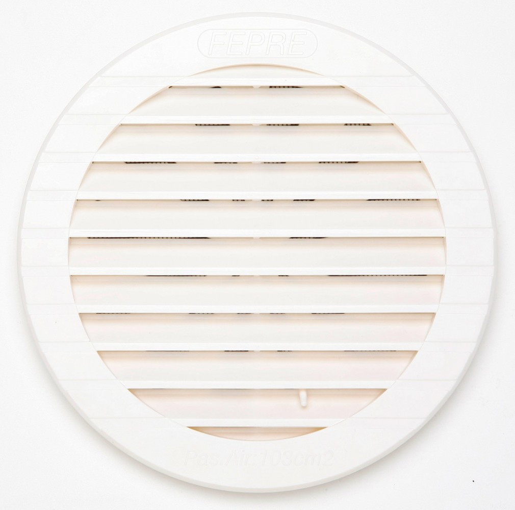 Grille d'aération abs naturel Diam.19 cm