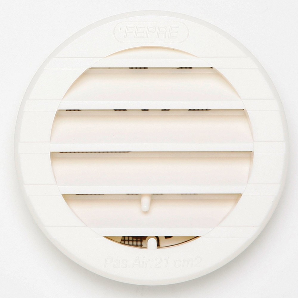 Grille d'aération abs naturel Diam.9.8 cm