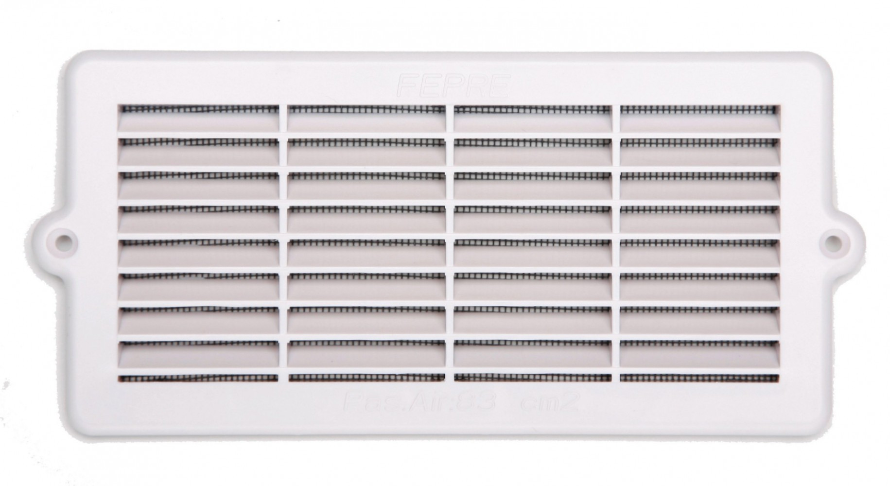 Grille d'aération abs naturel, L.10.3 x l.22 cm