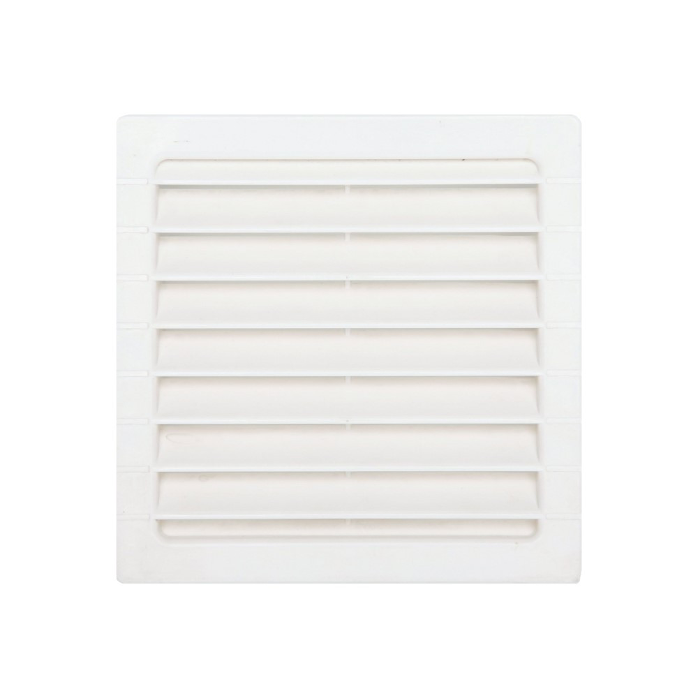 Grille d'aération abs naturel, L.12 x l.12 cm