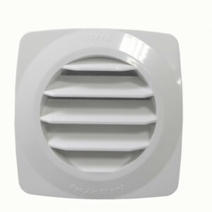 Grille d'aération abs naturel, L.12.5 x l.12.5 cm