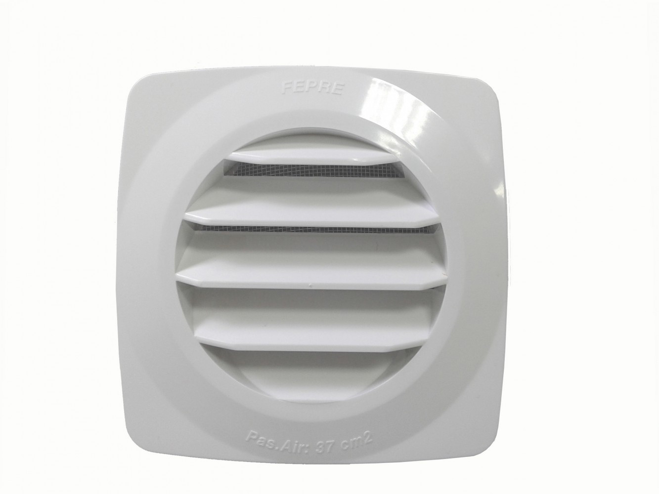 Grille d'aération abs naturel, L.12.5 x l.12.5 cm