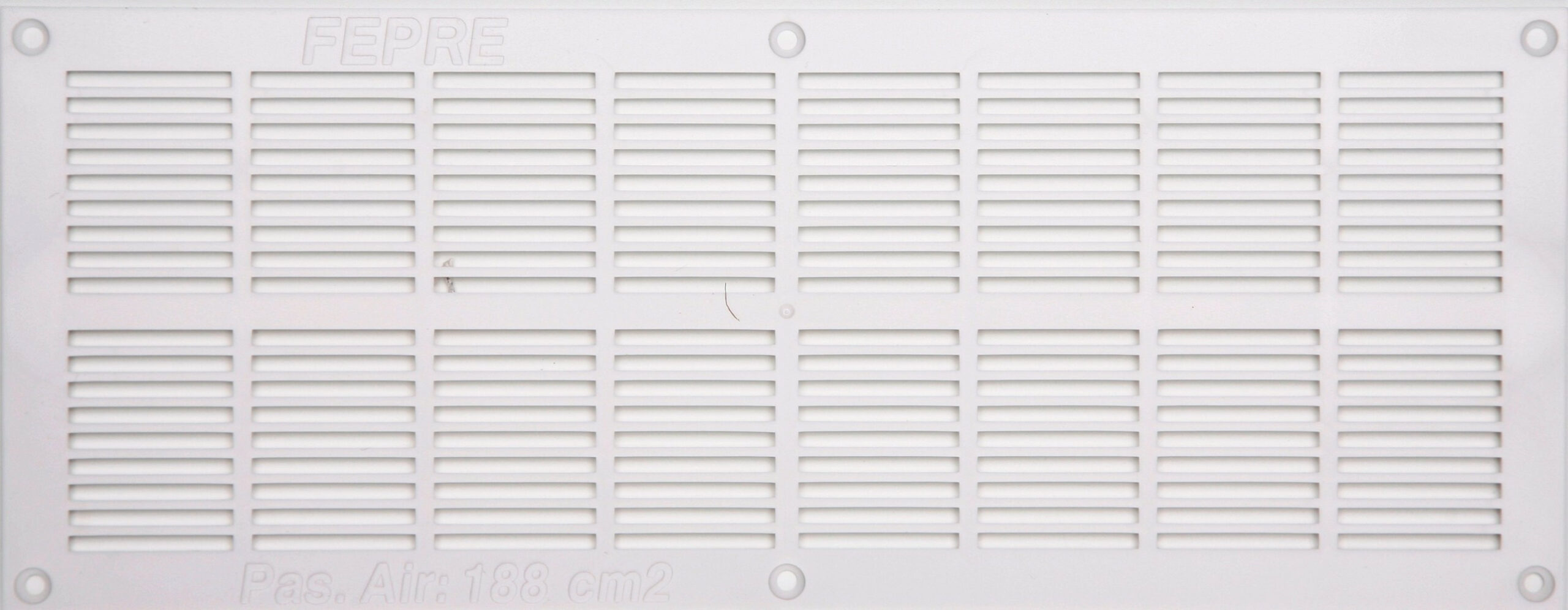 Grille d'aération abs naturel, L.13.1 x l.33.7 cm