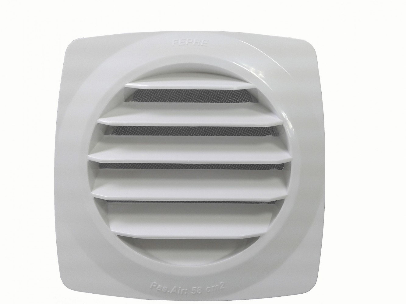 Grille d'aération abs naturel, L.14.8 x l.14.8 cm