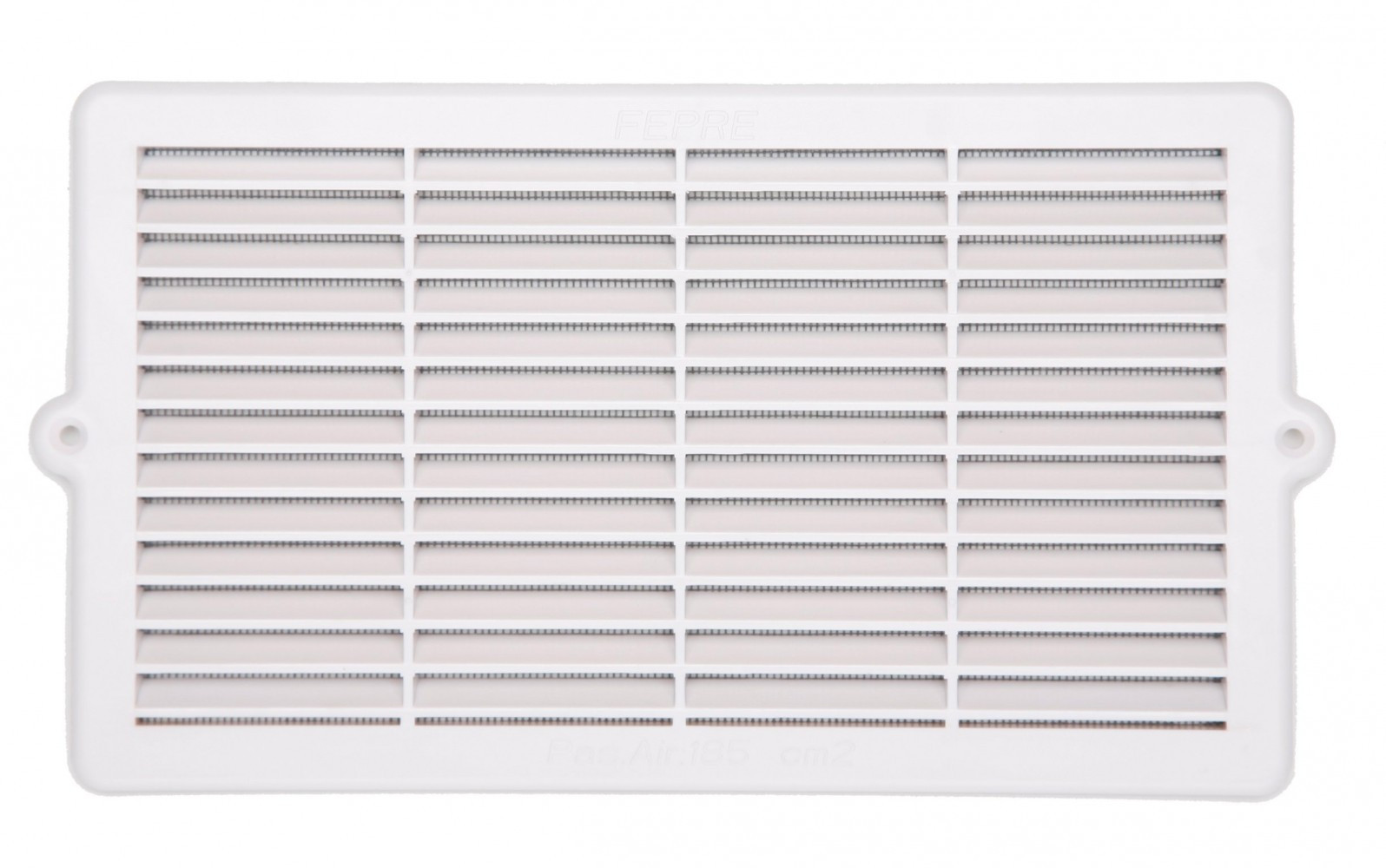 Grille d'aération abs naturel, L.15.2 x l.27.6 cm