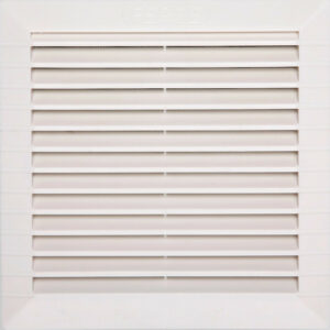 Grille d'aération abs naturel, L.18.2 x l.18.2 cm