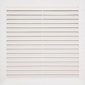 Grille d'aération abs naturel, L.23 x l.23 cm