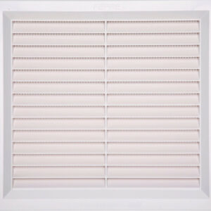 Grille d'aération abs naturel, L.24 x l.26 cm