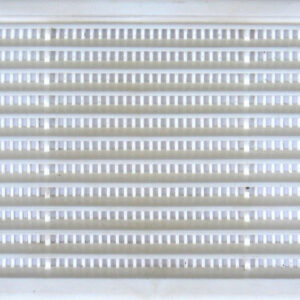 Grille d'aération abs naturel, L.8.6 x l.16.5 cm