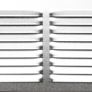 Grille d'aération aluminium anodisé, L.10 x l.20 cm
