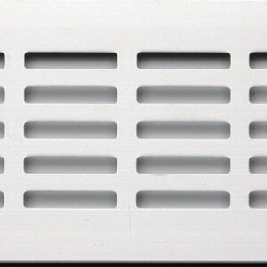 Grille d'aération aluminium anodisé, L.50 x l.8 cm