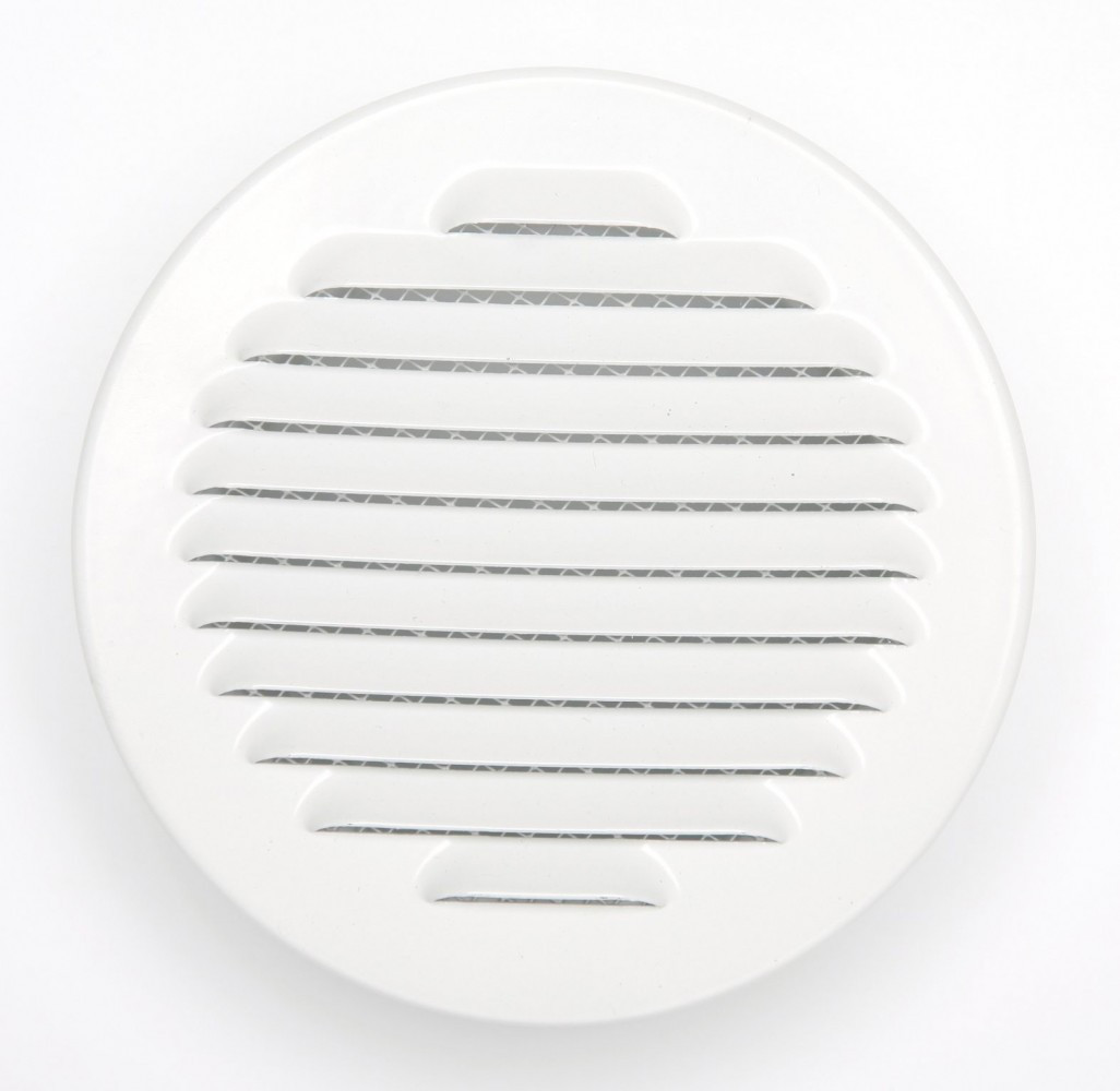 Grille d'aération aluminium laqué Diam.15 cm