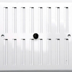 Grille d'aération aluminium laqué, L.19 x l.17 cm