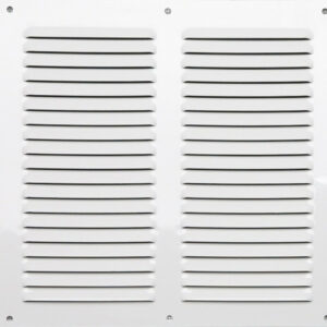 Grille d'aération aluminium laqué, L.20 x l.40 cm