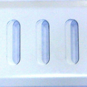 Grille d'aération aluminium laqué, L.24 x l.4.5 cm