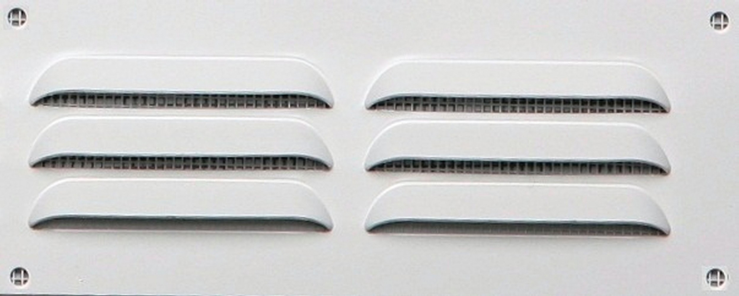 Grille d'aération aluminium laqué, L.5 x l.14 cm