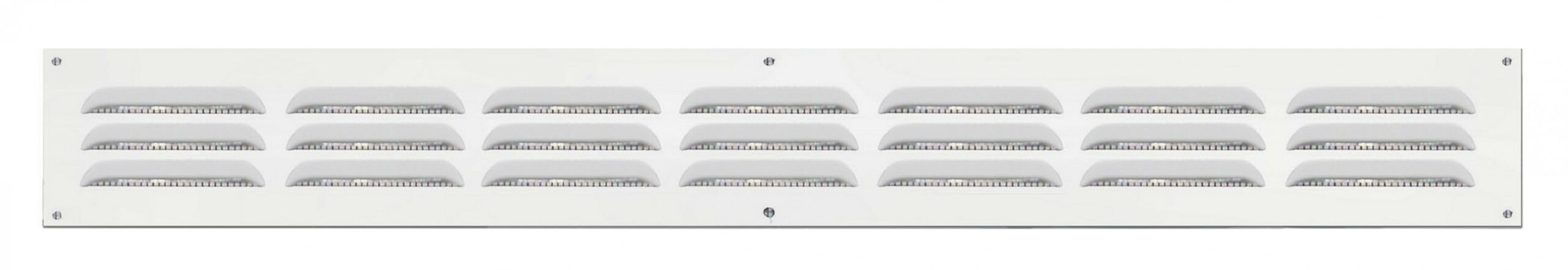 Grille d'aération aluminium laqué, L.5 x l.40 cm