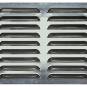 Grille d'aération aluminium naturel, L.40 x l.50 cm