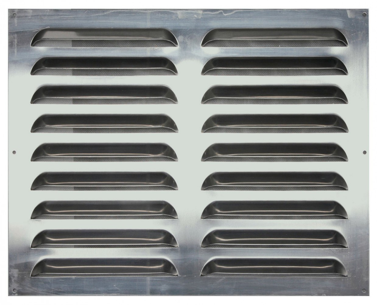 Grille d'aération aluminium naturel, L.40 x l.50 cm