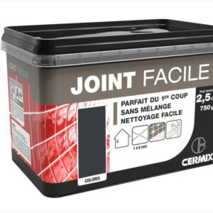 Joint pâte carrelage CERMIX gris 0.75 kg, 2.5 m² Joint facile gris fonce 2.5m²