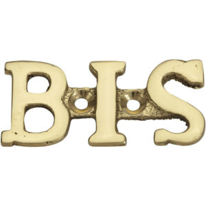 Lettre bis en laiton poli H.5.1 x l.3.5 cm