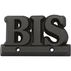 Lettre bis en zamak mat H.8 x l.4.5 cm