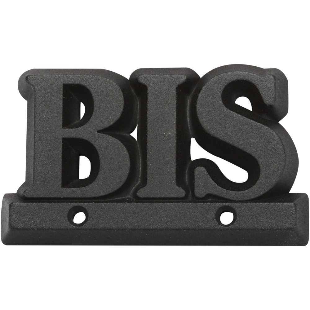 Lettre bis en zamak mat H.8 x l.4.5 cm