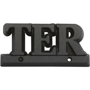 Lettre ter en zamak mat H.8 x l.4.5 cm