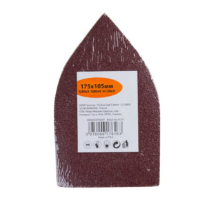Lot de 10 patins abrasifs,  105 x 175 mm, grains Assortiment