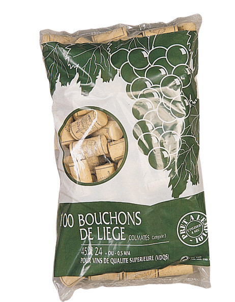 Lot de 100 bouchons liège