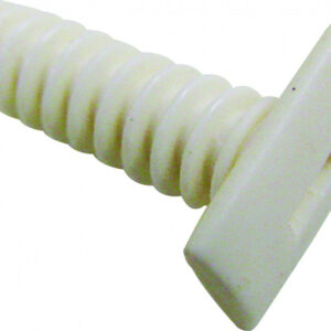 Lot de 20 chevilles pour goulotte ou moulure blanc pour moulure, H.100 x P.1 cm