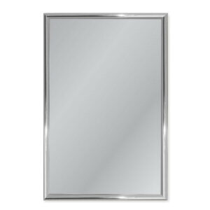 Miroir Non Lumineux Encadré Rectangulaire L.40 X L.60 Cm Arica Alu