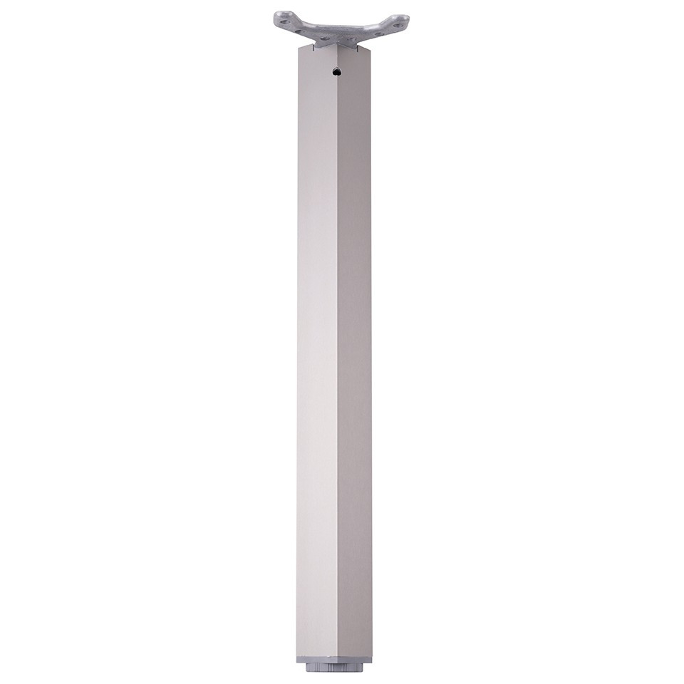 Pied de table TA001 820/60x60mm imitation inox - réglable