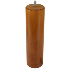 Pied Lit / Sommier Cylindrique 68x250mm - Hêtre Teinté Marron