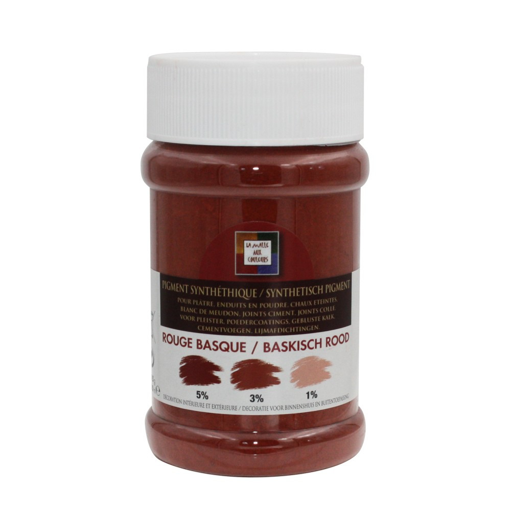 Pigment poudre Malle aux couleurs rouge basque 250 ml