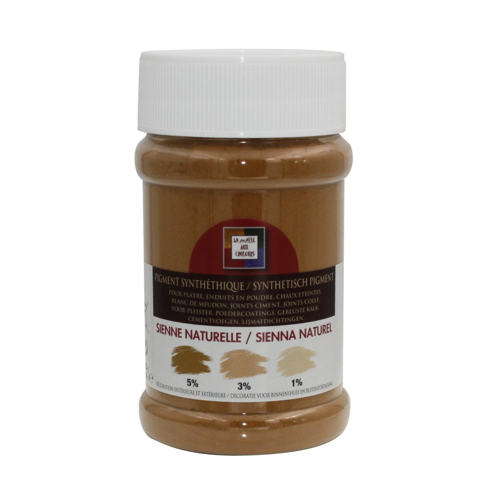 Pigment poudre Malle aux couleurs sienne naturelle 250 ml