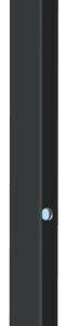 Piquet gris, l.3 x P.3 x H.120 cm