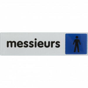 Plaque messieurs en plexiglass