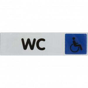 Plaque wc handicapés en plastique