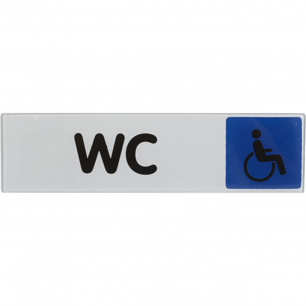 Plaque wc handicapés en plastique