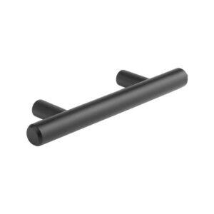 Poignée de meuble barre de traction 192/232 noir mat + vis
