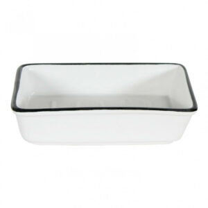 Porte-savon céramique Marcel, noir et blanc