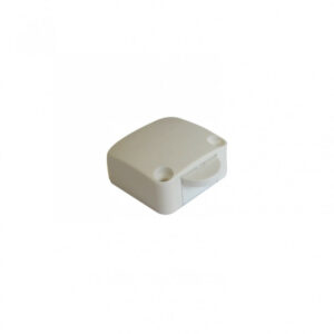 Poussoir rupteur en saillie TIBELEC, plastique, blanc