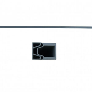 Profilé de départ et de finition aluminium Kyoto gris clair, L.176cm